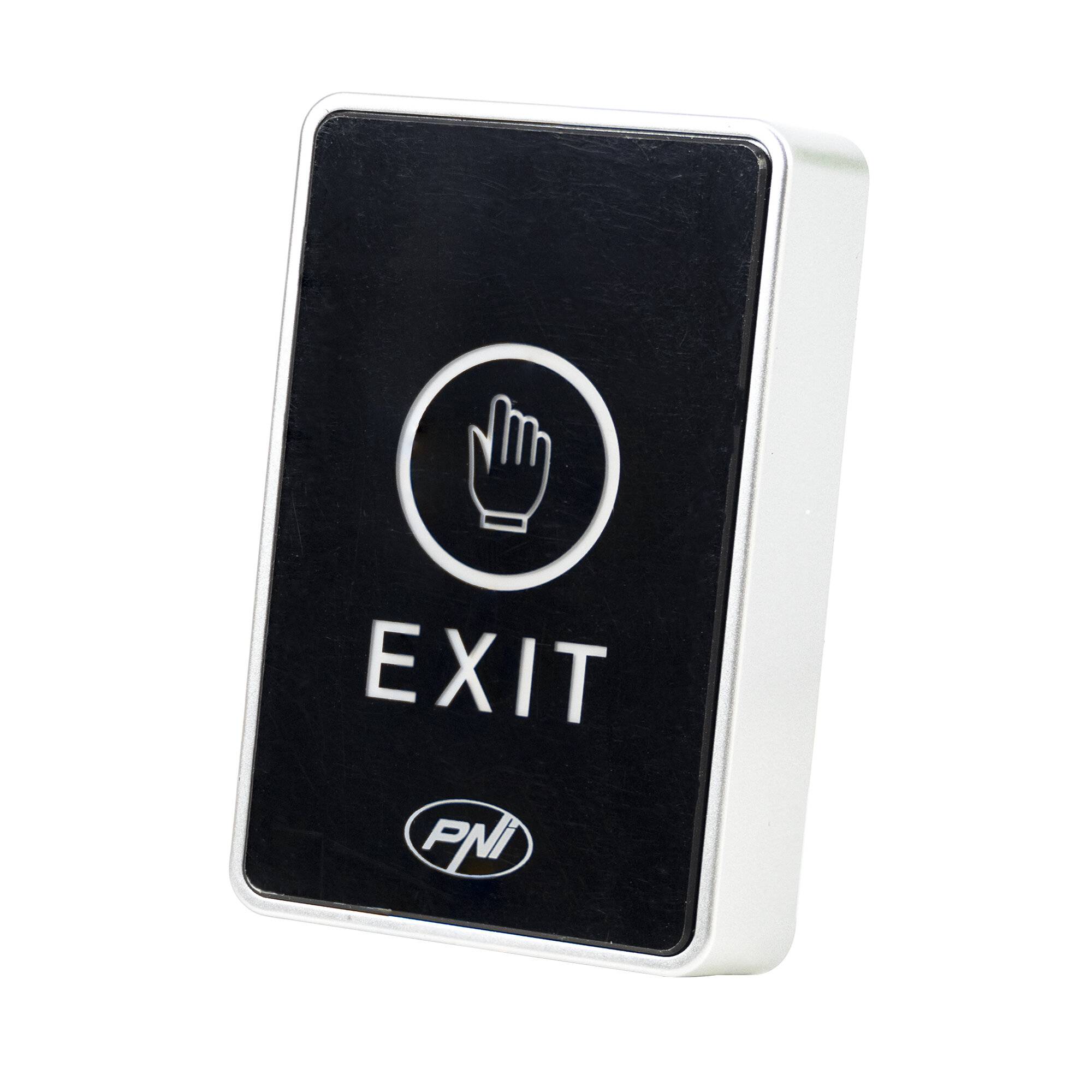 PNI PB104 Zugangsschalter, mit Touch, Oberflächenmontage, NO/NC/COM, 12V/24V DC, Status-LED,-2