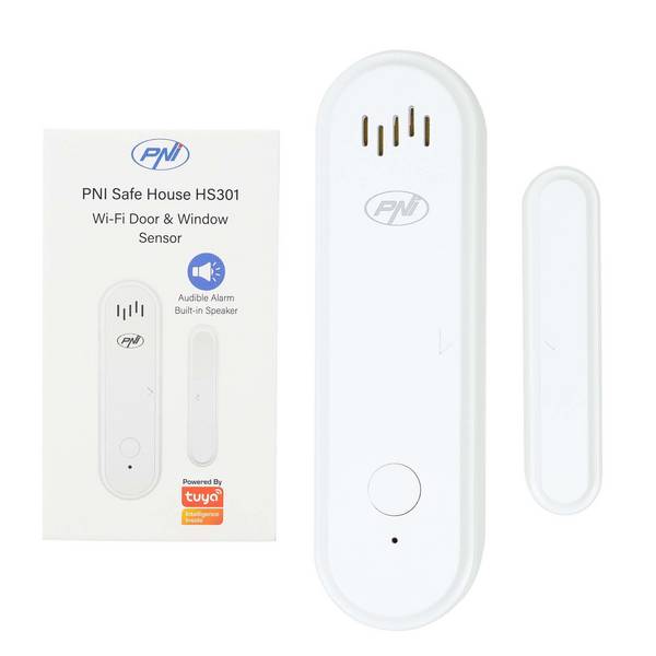 PNI Safe House HS301 Magnetkontakt mit WLAN, zur Tür-/Fensterüberwachung über die Tuya