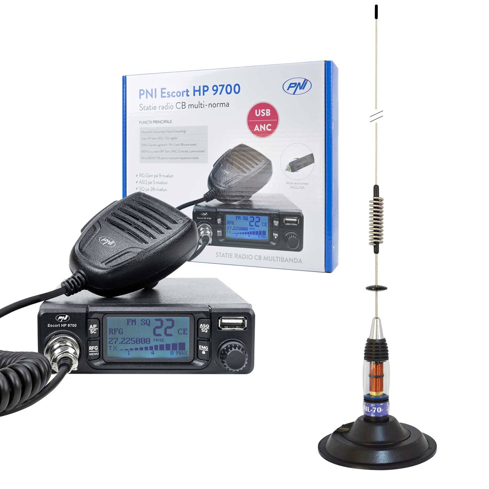 Inklusive CB PNI Escort HP 9700 USB Radio Station Package und CB PNI ML70 Antenne mit 145 mm-0