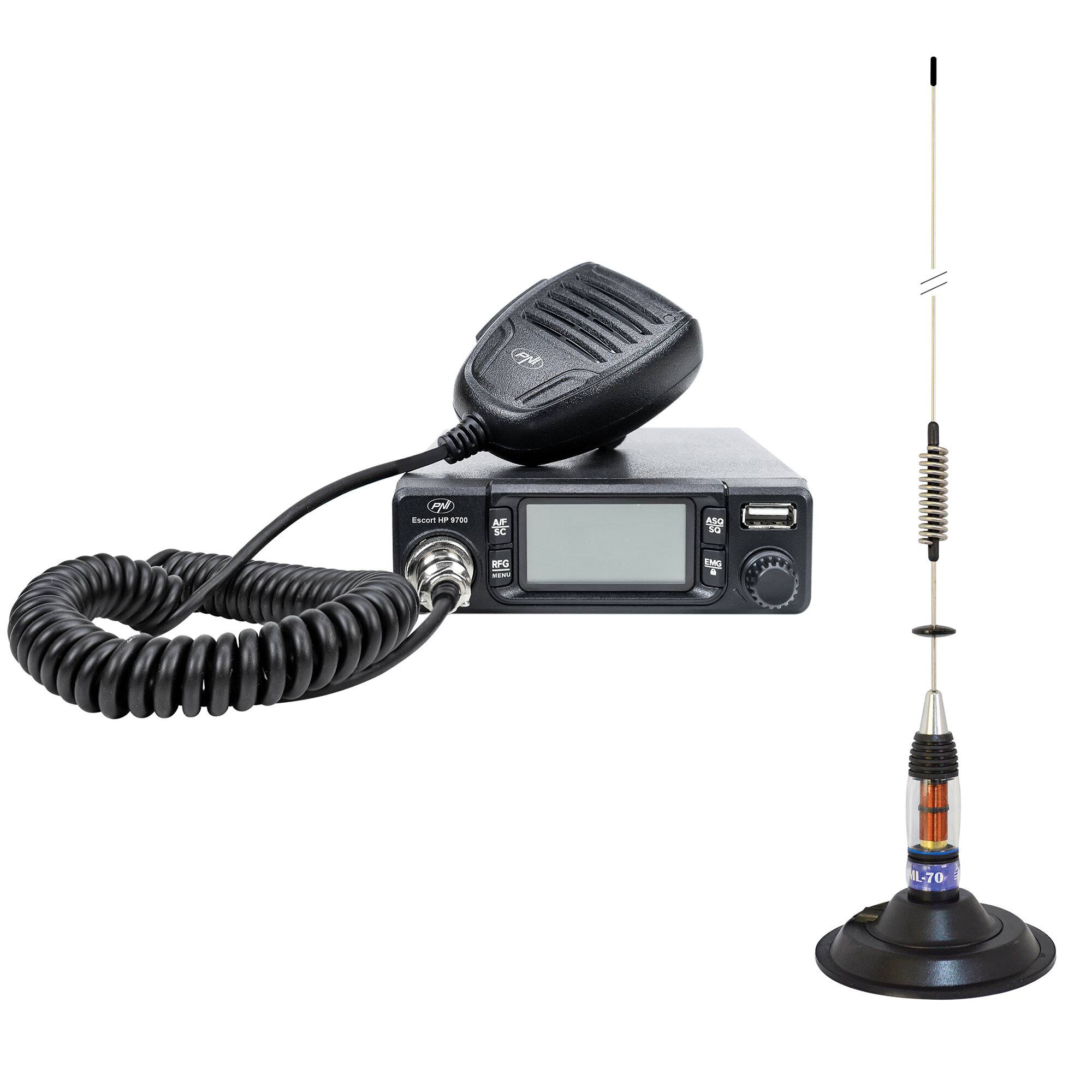 Symbolbild für Inklusive CB PNI Escort HP 9700 USB Radio Station Package und CB PNI ML70 Antenne mit 145 mm