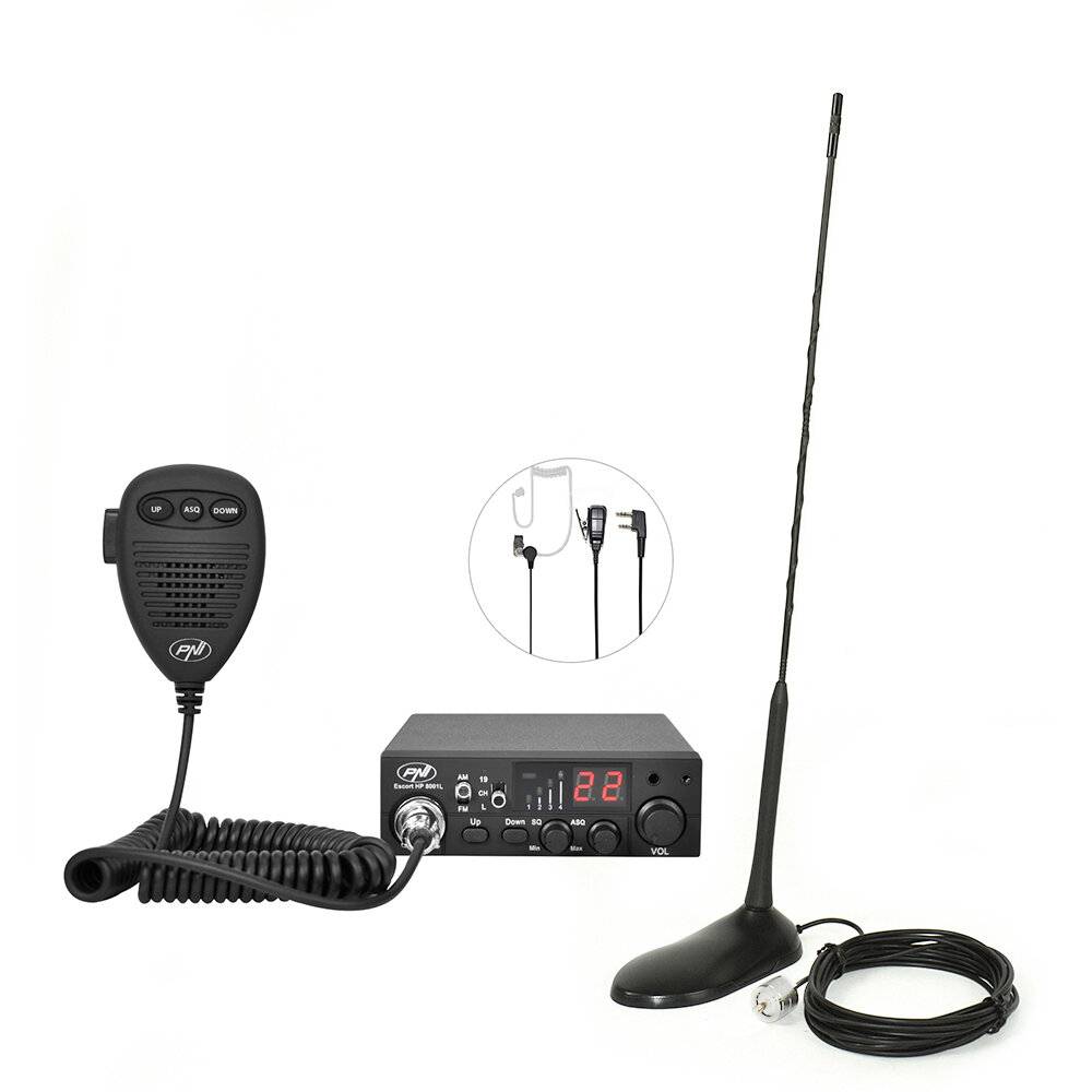 Kit CB CBI ESCORT HP 8001L ASQ + Köpfe HS81L + CB PNI Extra 45 Magnetantenne-2