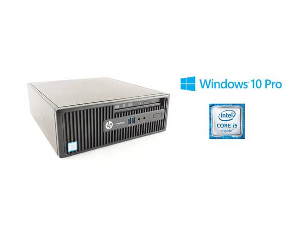 HP ProDesk 400 G3 SFF iCore i5-6500 8GB RAM 256GB SSD Windows 10 Pro - Refurbished A-