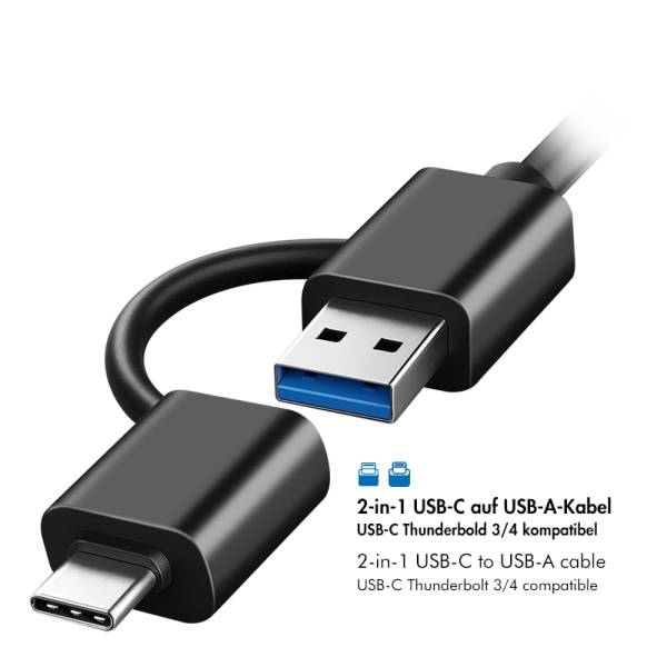 USB 3.2 Gen1 Docking Station, 1-Bay, for 2,5/3,5" SATA HDD/SSD, RGB-3