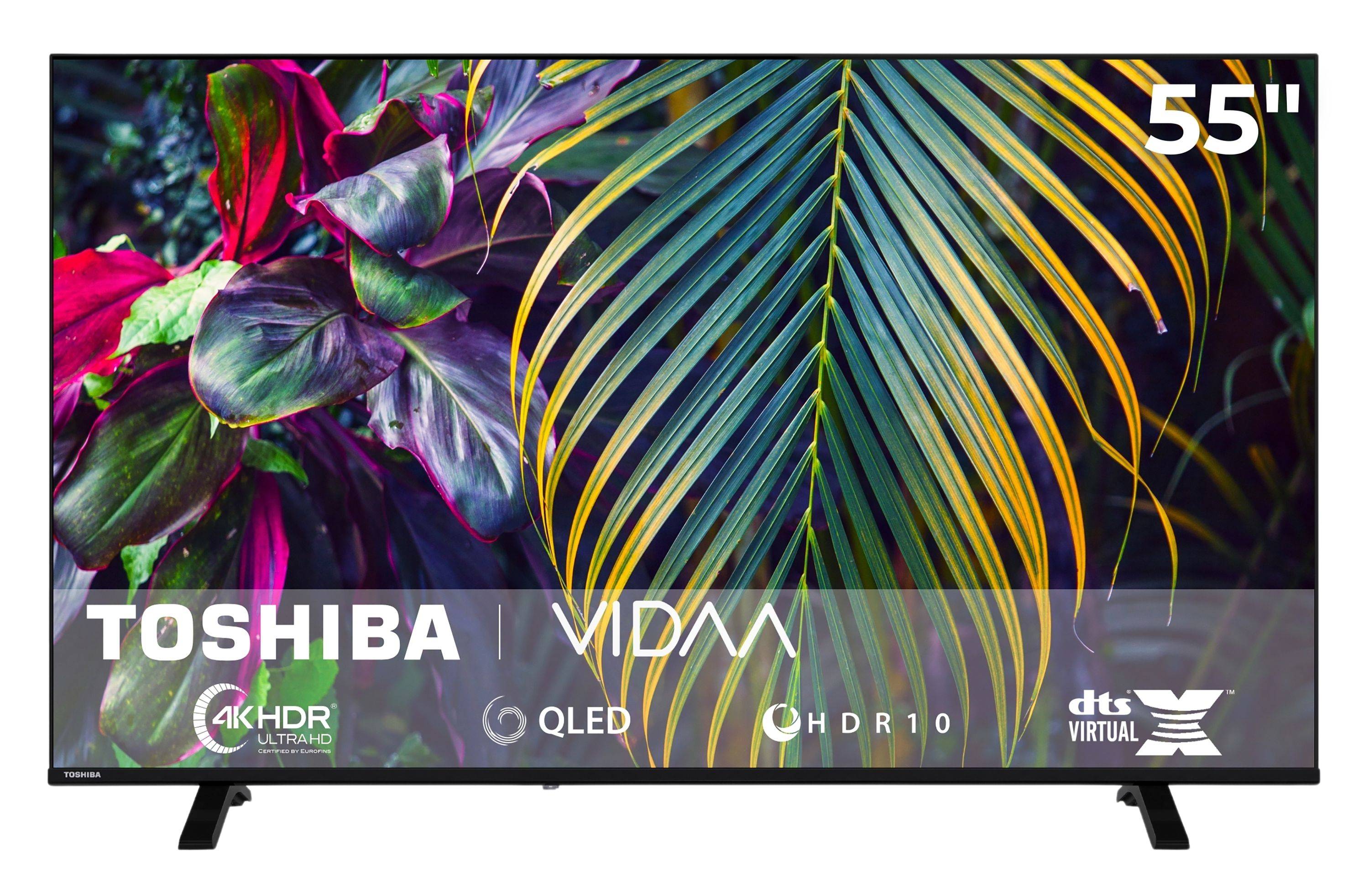 Toshiba 55QV1563DDW 55 Zoll QLED Smart TV VIDAA 4K Fernseher Dolby Vision HDR, Triple-Tuner (2026)-0
