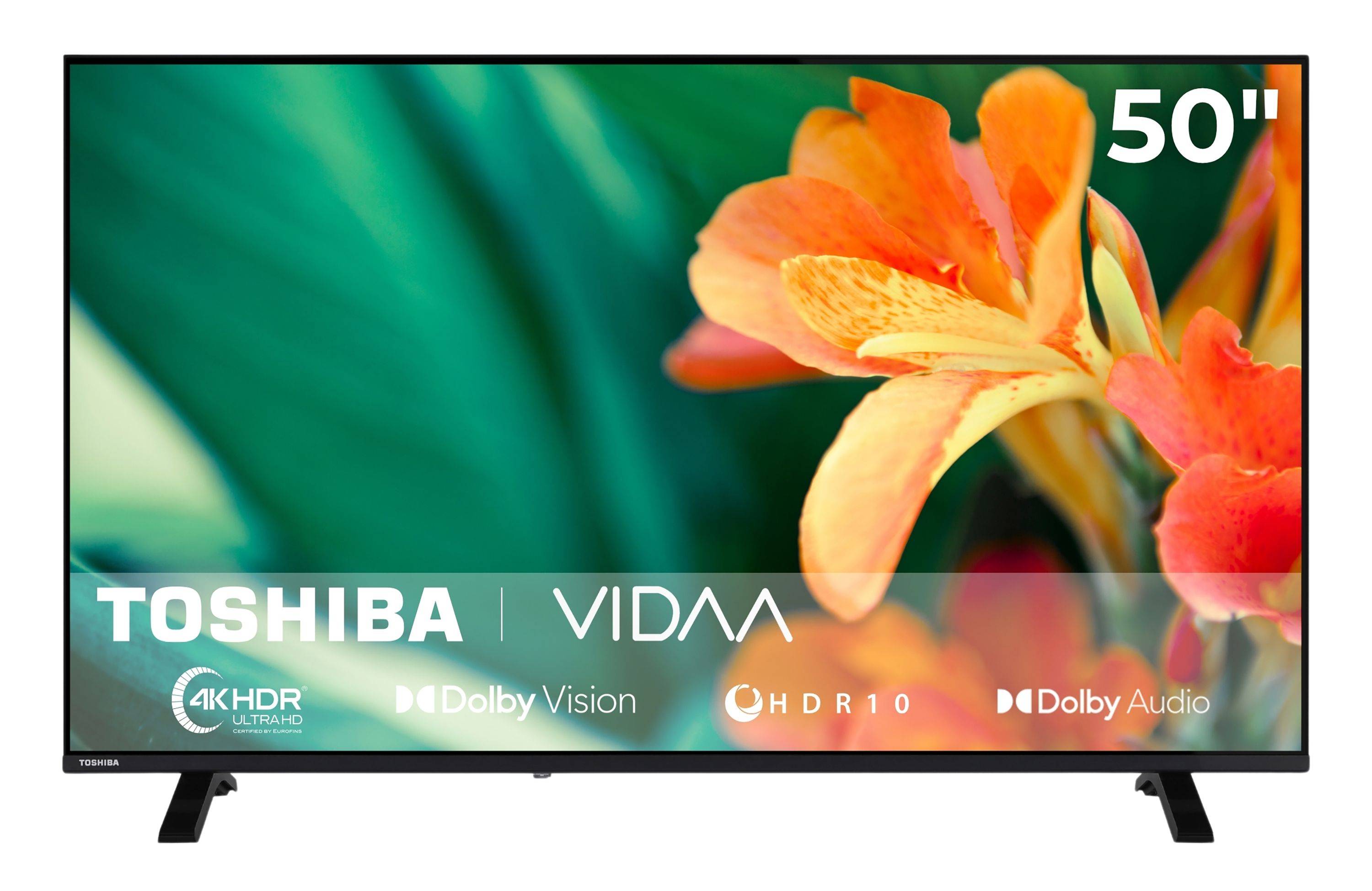 Toshiba 50UV1563DDW 50 Zoll Smart TV VIDAA 4K UHD Fernseher Dolby Vision HDR, Triple-Tuner (2026)-0