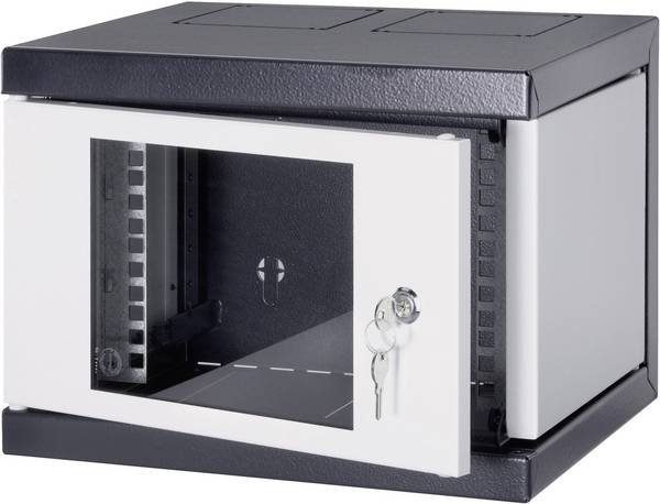 nVent SCHROFF 10238-152 10 Zoll Netzwerkschrank (B x H x T) 280 x 462 x 345 mm 8 HE Schwarz, Grau