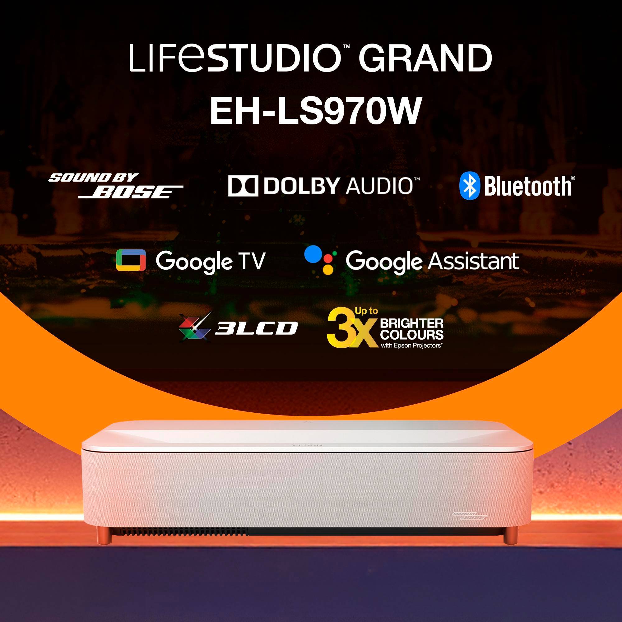Epson Lifestudio Grand Plus EH-LS970W - 3-LCD-Projektor - 4000 lm (weiß)-4