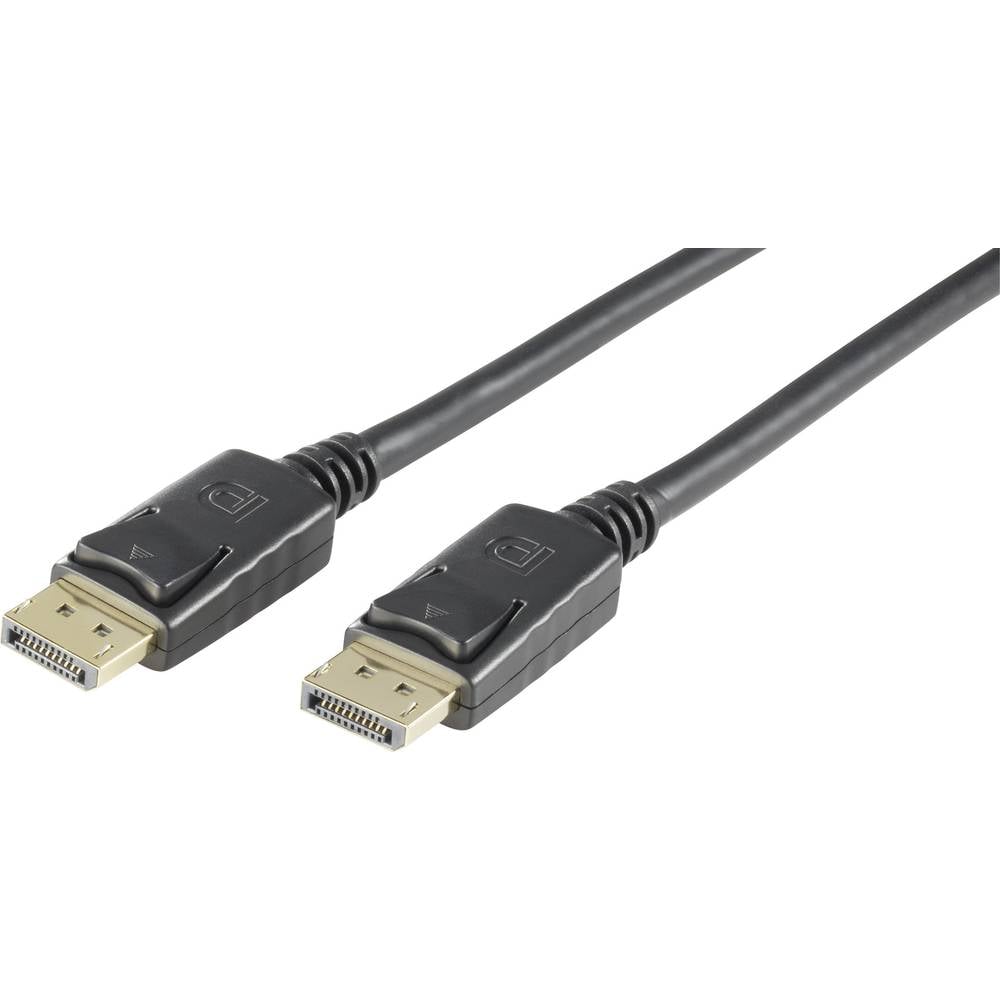DisplayPort Aansluitkabel [1x DisplayPort stekker <=> 1x DisplayPort stekker] 2 m Zwart