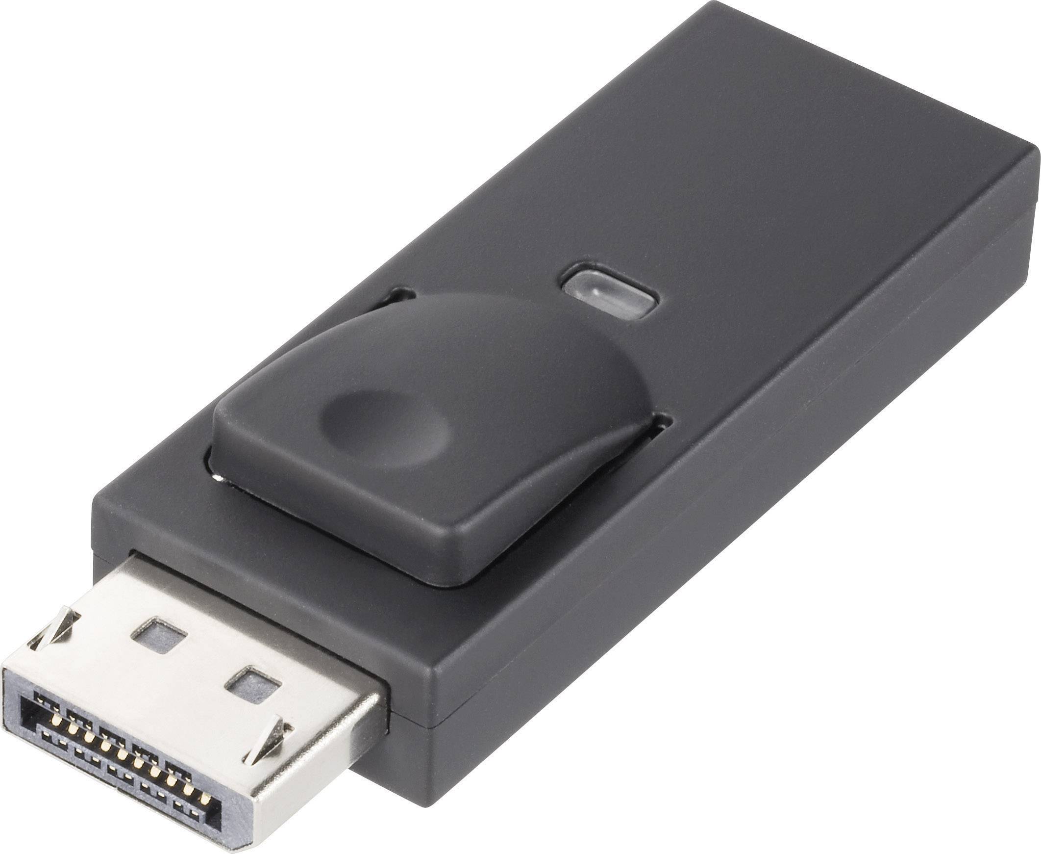 973985 DisplayPort / HDMI Adapter [1x DisplayPort Stecker - 1x HDMI-Buchse] Schwarz-1