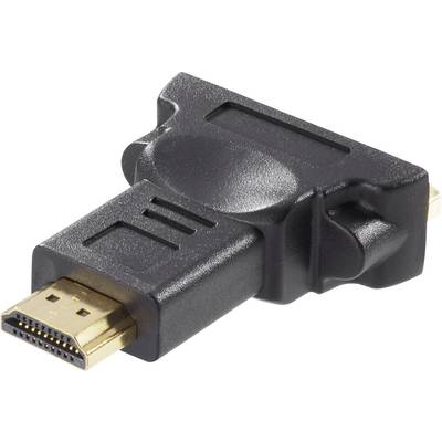 JJ JouJye HDMI / DVI Adapter [1x HDMI-Stecker - 1x DVI-Buchse 24+1pol.] Schwarz  