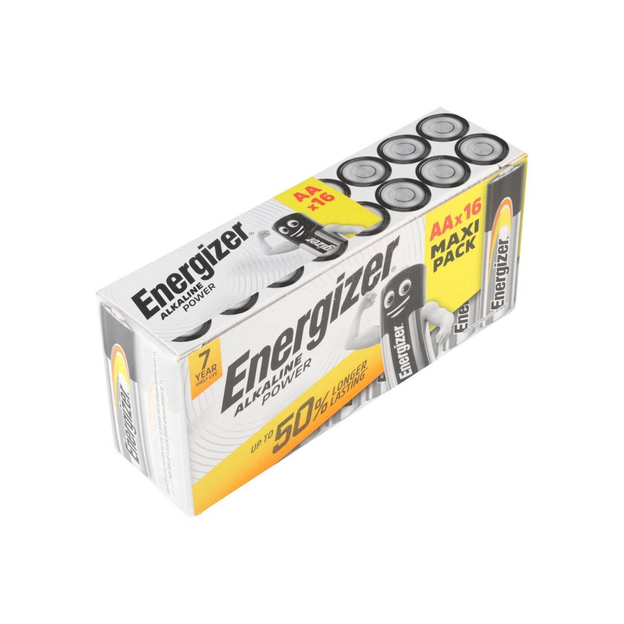 Energizer Batterie Alkaline, Mignon, AA, LR06, 1.5V Alkaline Power, Retail Blister (16-Pack)-1