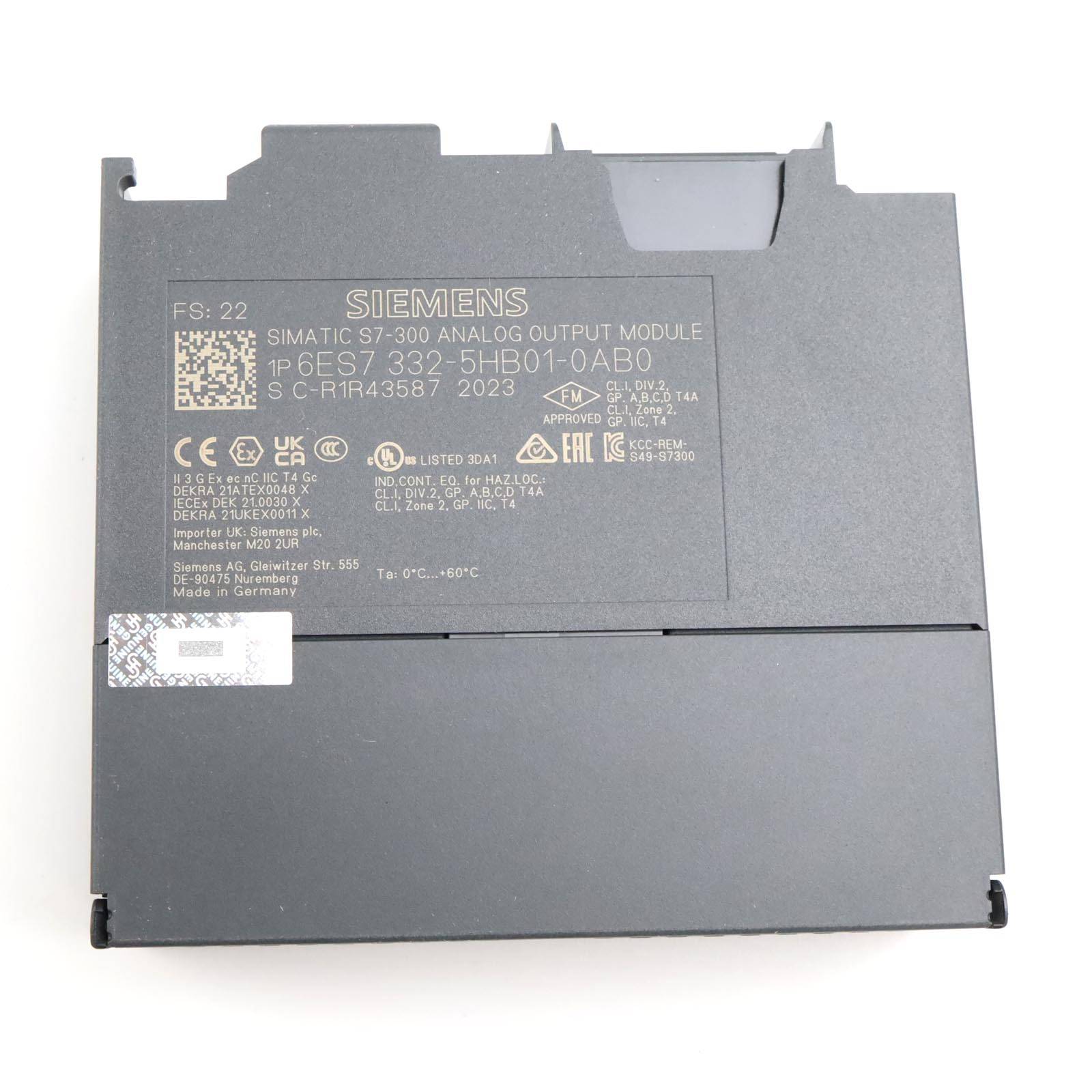 Simatic S7-300 SM332 6ES7 332-5HB01-0AB0 FS:22 OVP-1