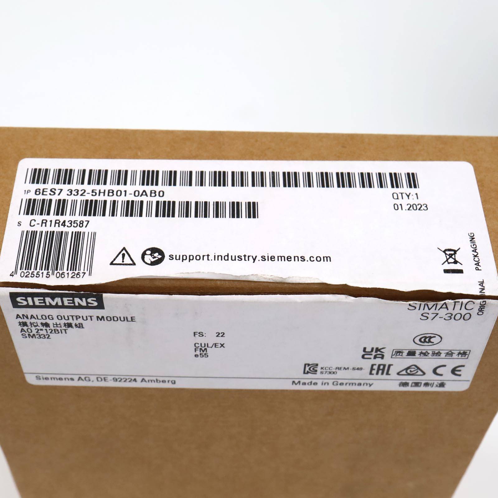 Simatic S7-300 SM332 6ES7 332-5HB01-0AB0 FS:22 OVP-3