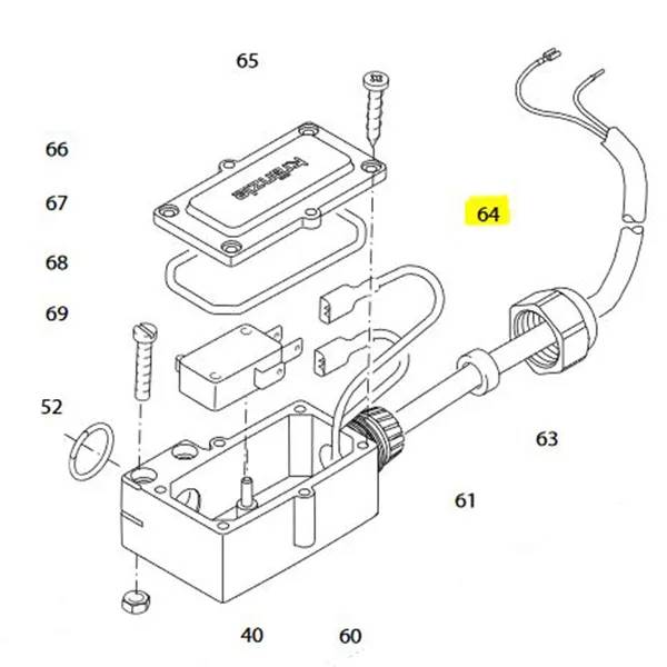 Kränzle Kabel 0,7m f. Drucksch. Heiz., th. 895-1