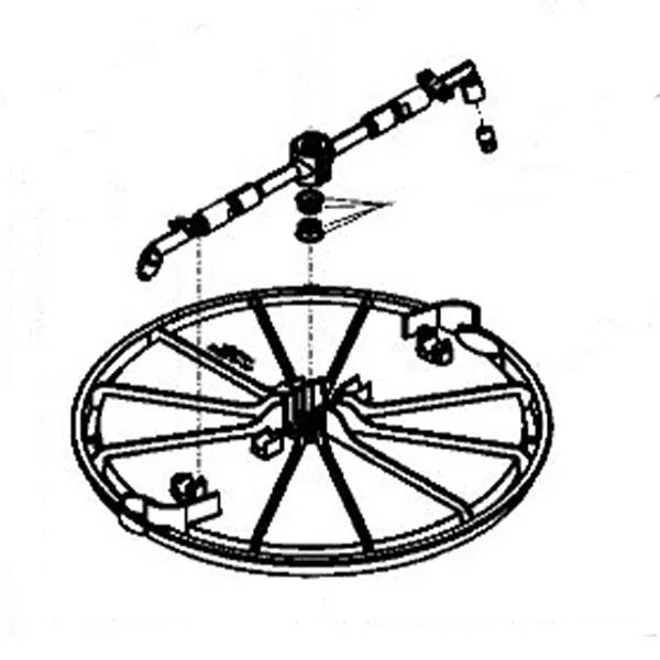 Kränzle Rotor für RoundCleaner UFO 350 Edelstahl