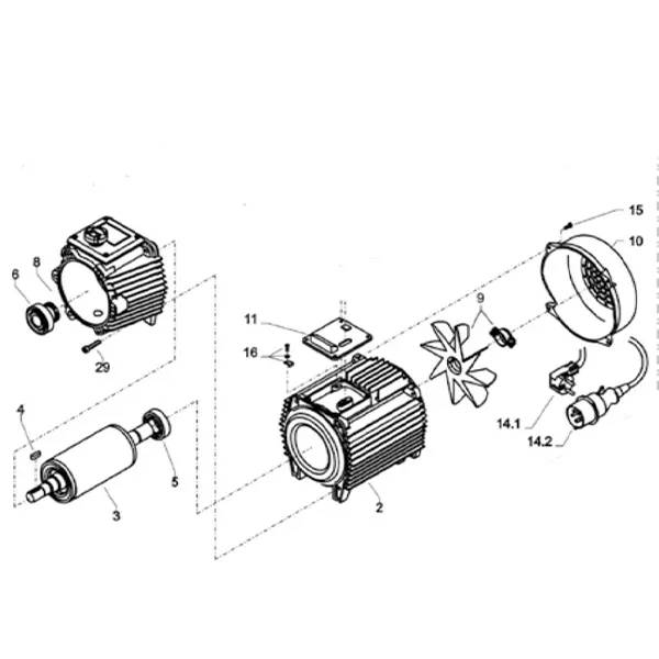Kränzle Motor kpl. für Kränzle Profi, 230 V / 50 HZ-0
