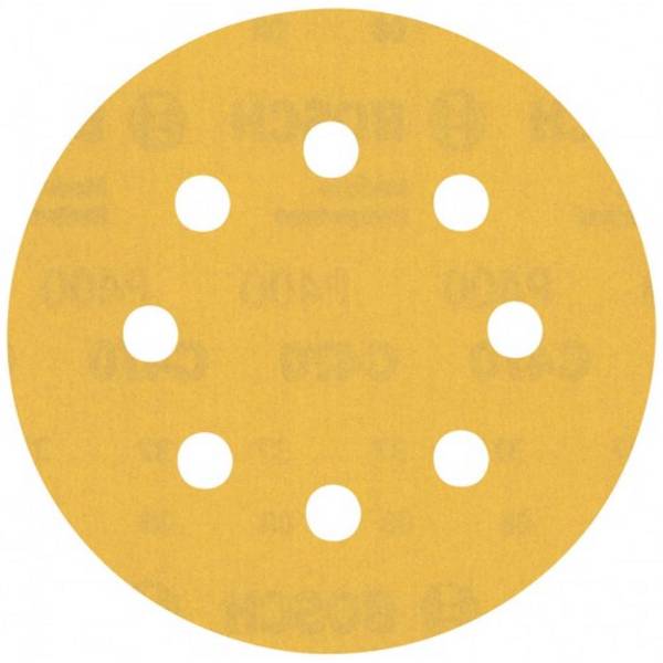 EXPERT C470 Schleifpapier mit 8 Löchern für Exzenterschleifer, 115 mm, G 400, 5-