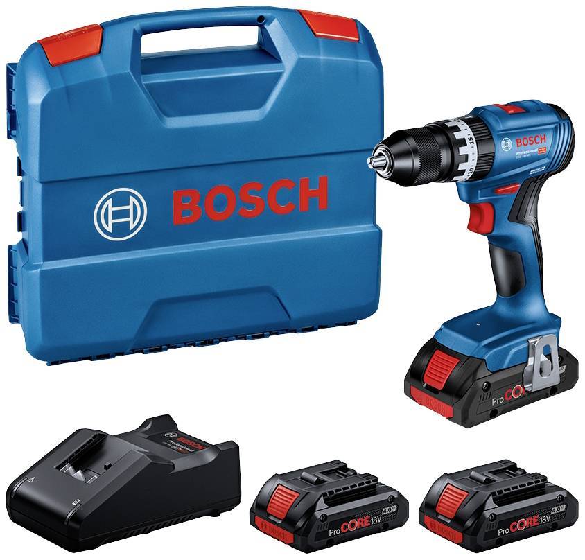 BOSCH 0615A5002U, GSB 18V-45, 3x ProCORE 18V 4.0Ah, Lader GAL 18V-40, L-Koffer-0