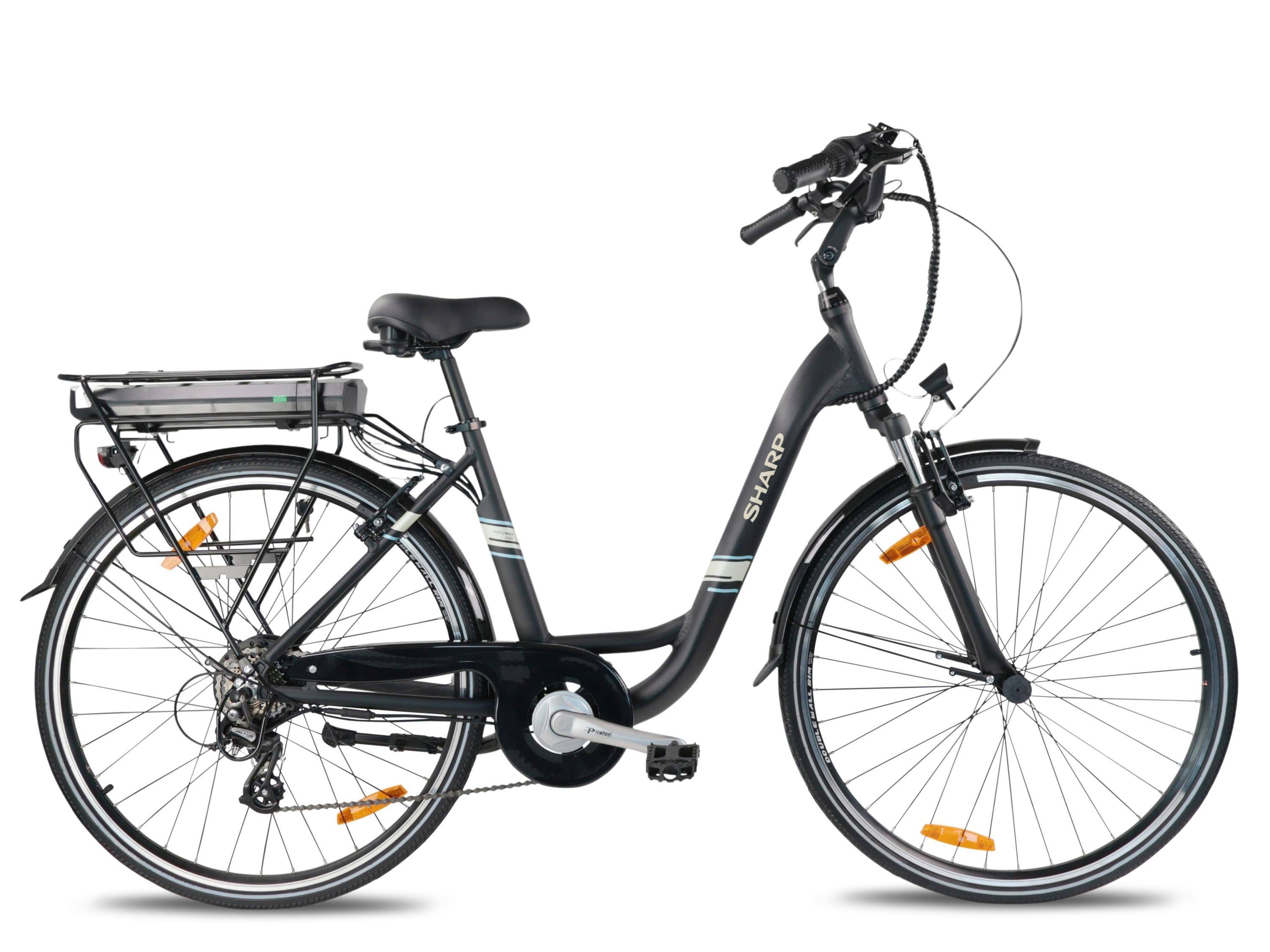 Sharp BK CD042-EB, black (B) City-E-Bike-0
