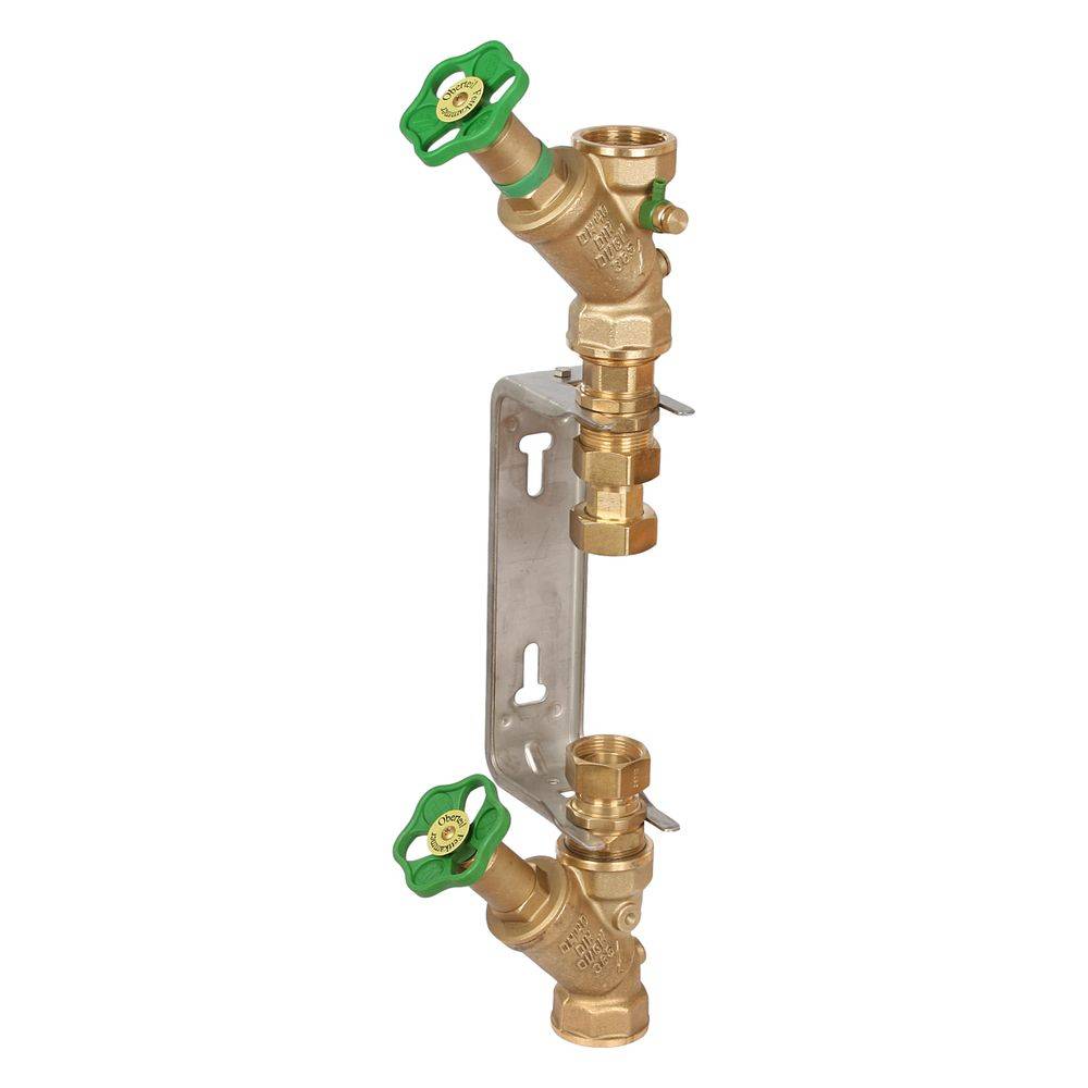 Schlösser Wasserzähler-Einbaugarnitur mit Steigrohr, starr, Dauerdurchfluss Q3 4m3/h, 1 1/4" x 1", Edelstahlbügel, starr-0
