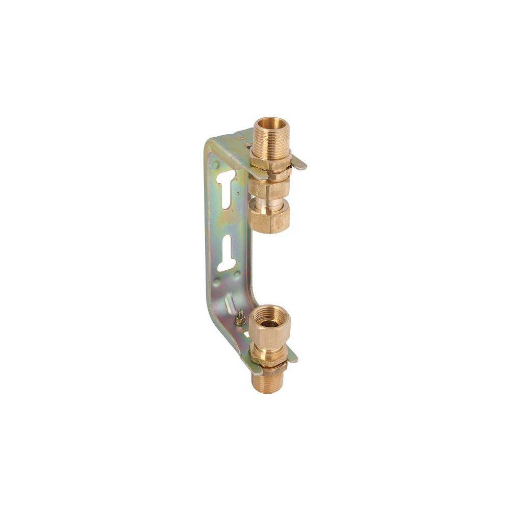 Schlösser Wasserzähler-Einbaubügel mit Steigrohr und Verschraubung, starr, Dauerdurchfluss Q3 4m3/h, 1 1/4" x 1",-0