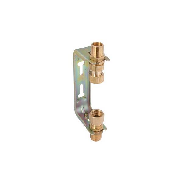 Schlösser Wasserzähler-Einbaubügel mit Steigrohr und Verschraubung, starr, Dauerdurchfluss Q3 4m3/h, 1 1/4" x 1",