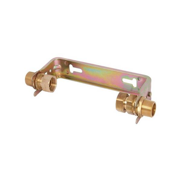 Schlösser Wasserzähler-Einbaubügel waagerecht mit Verschraubung, starr, Dauerdurchfluss Q3 10m3/h, 1 1/4" x 1/4",