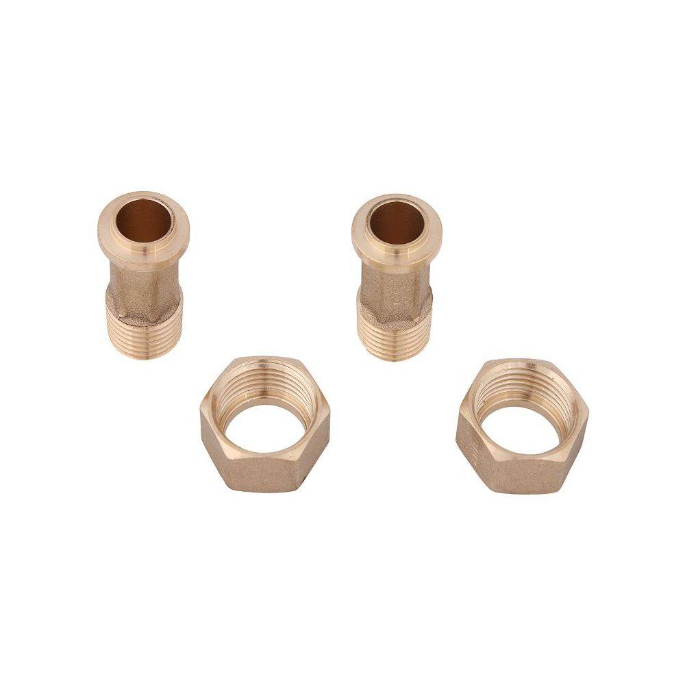 Schlösser Wasserzähler-Verschraubungsset, 1 1/4" IG x 1/2" AG, Messing, für Österreich-0