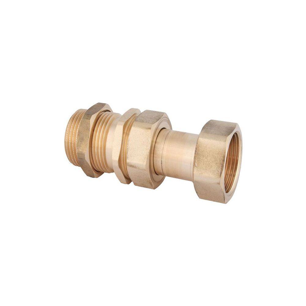 Schlösser Wasserzähler Anschlussverschraubung, Ausgang Dauerdurchfluss Q3 10m3/h x 1 1/4", Messing-0