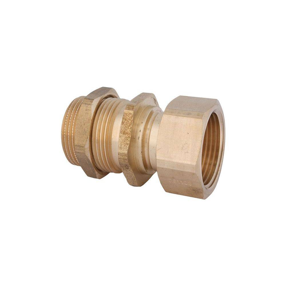 Schlösser Wasserzähler-Anschlussverschraubung, Eingang mit Dauerdurchfluss Q3 10m3/h x 1 1/2", Messing-0