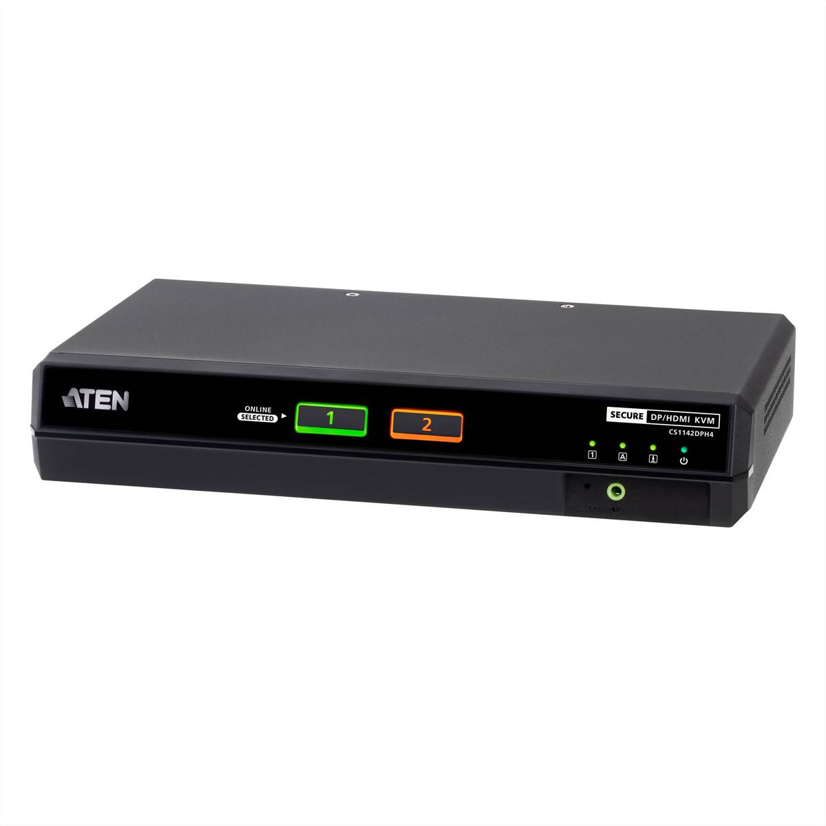 ATEN CS1142DPH4 2-Port USB 5K DP/HDMI, Dual Bildschirm Universal Secure KVM Switch-0