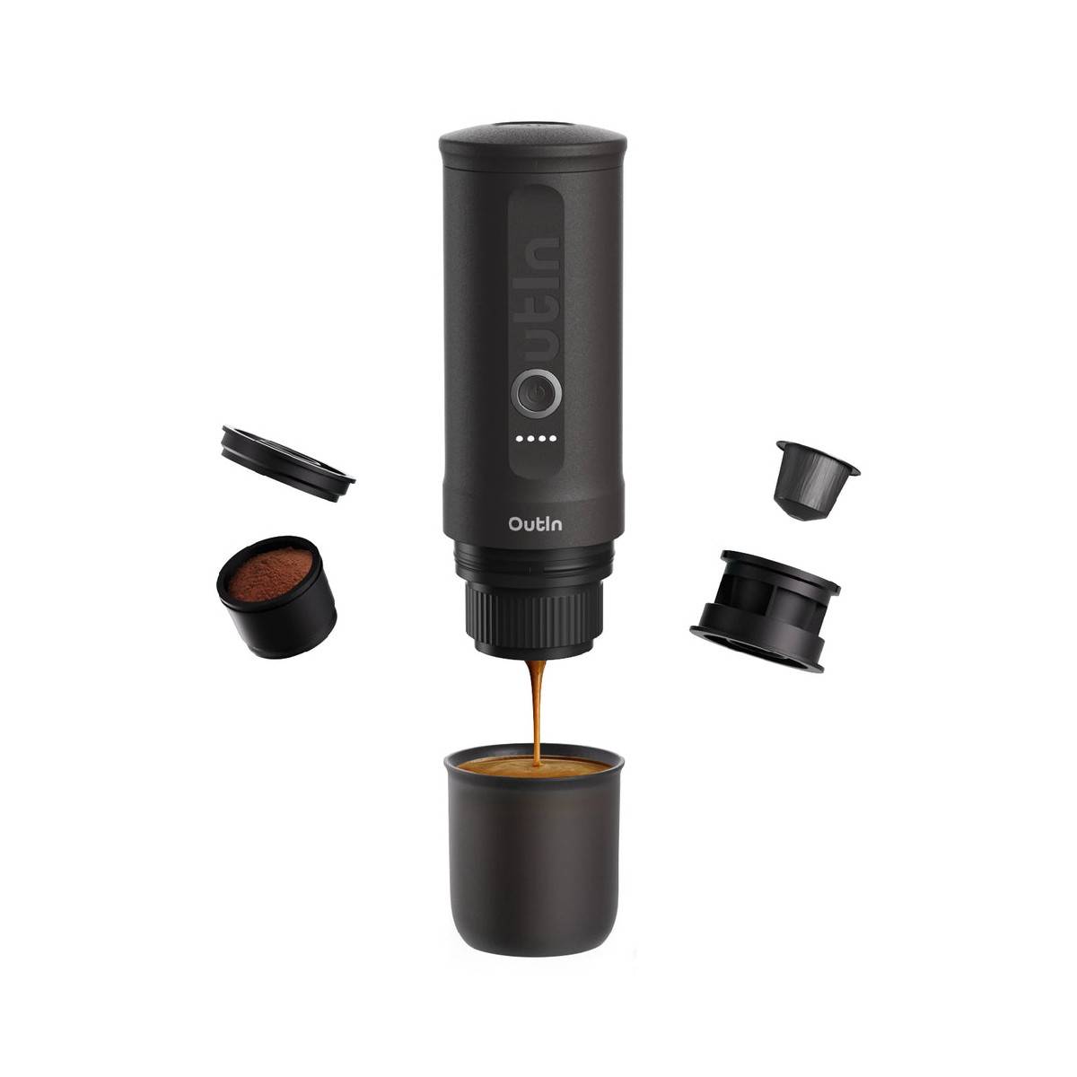 OutIn Nano Espressomaschine Space Grey - Espresso-Automat-1