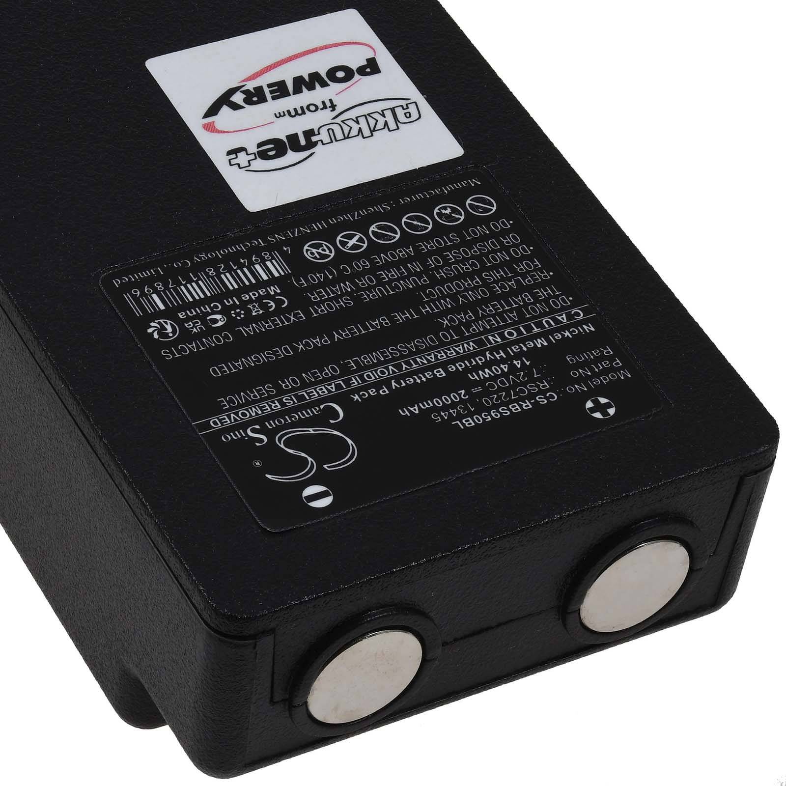 Standardakku kompatibel mit Scanreco Typ 592 2 Kontakte, 7,2V, NiMH-2