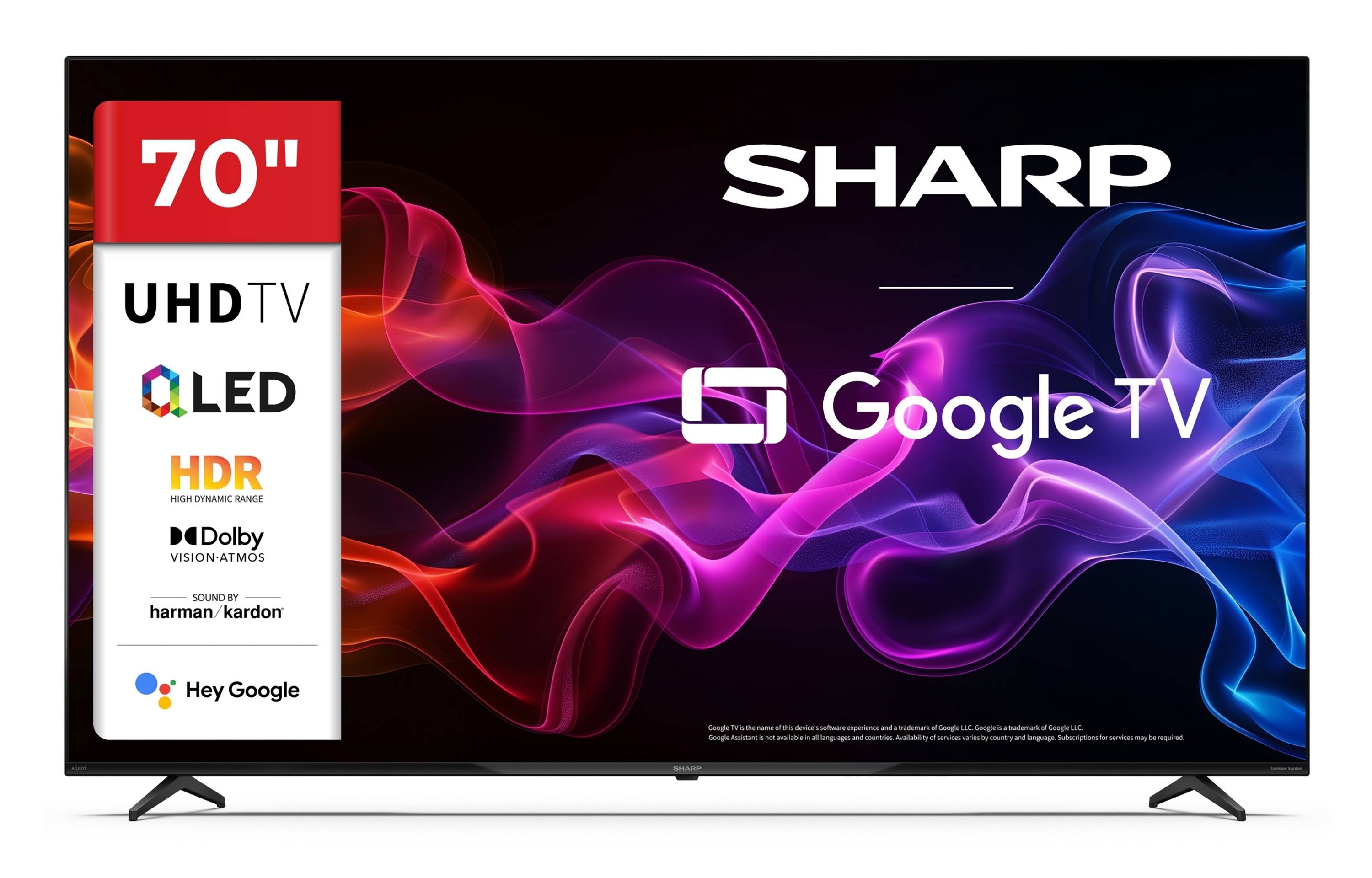 Sharp 70HP5765E QLED Fernseher 70 Zoll Google TV 4K UHD Smart TV HDR Dolby Vision Dolby Atmos (2026)-0