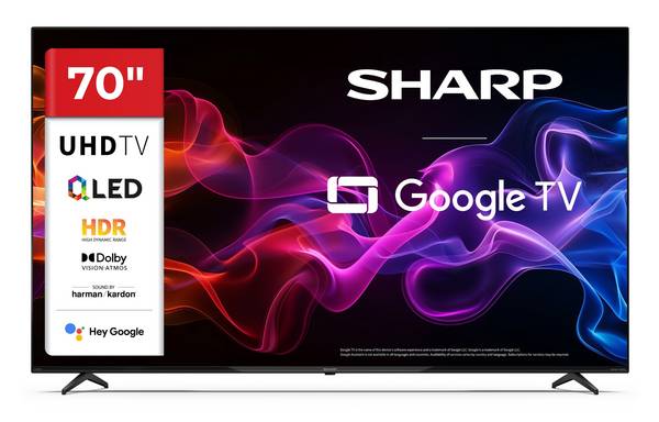 Sharp 70HP5765E QLED Fernseher 70 Zoll Google TV 4K UHD Smart TV HDR Dolby Vision Dolby Atmos (2026)