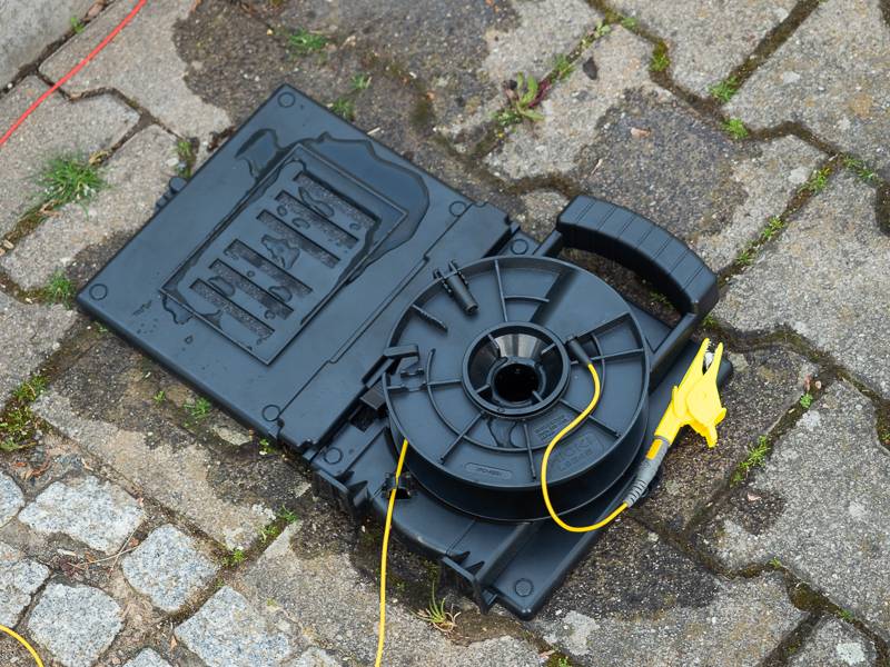 L9845-31 - Messleitung auf Kabelrolle, gelb, 25 m-1