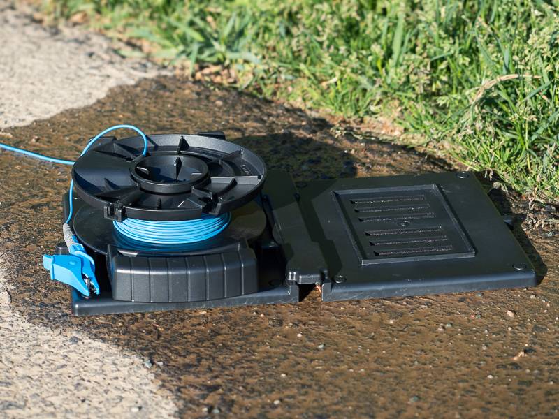 L9845-33 - Messleitung auf Kabelrolle, blau, 25 m-2