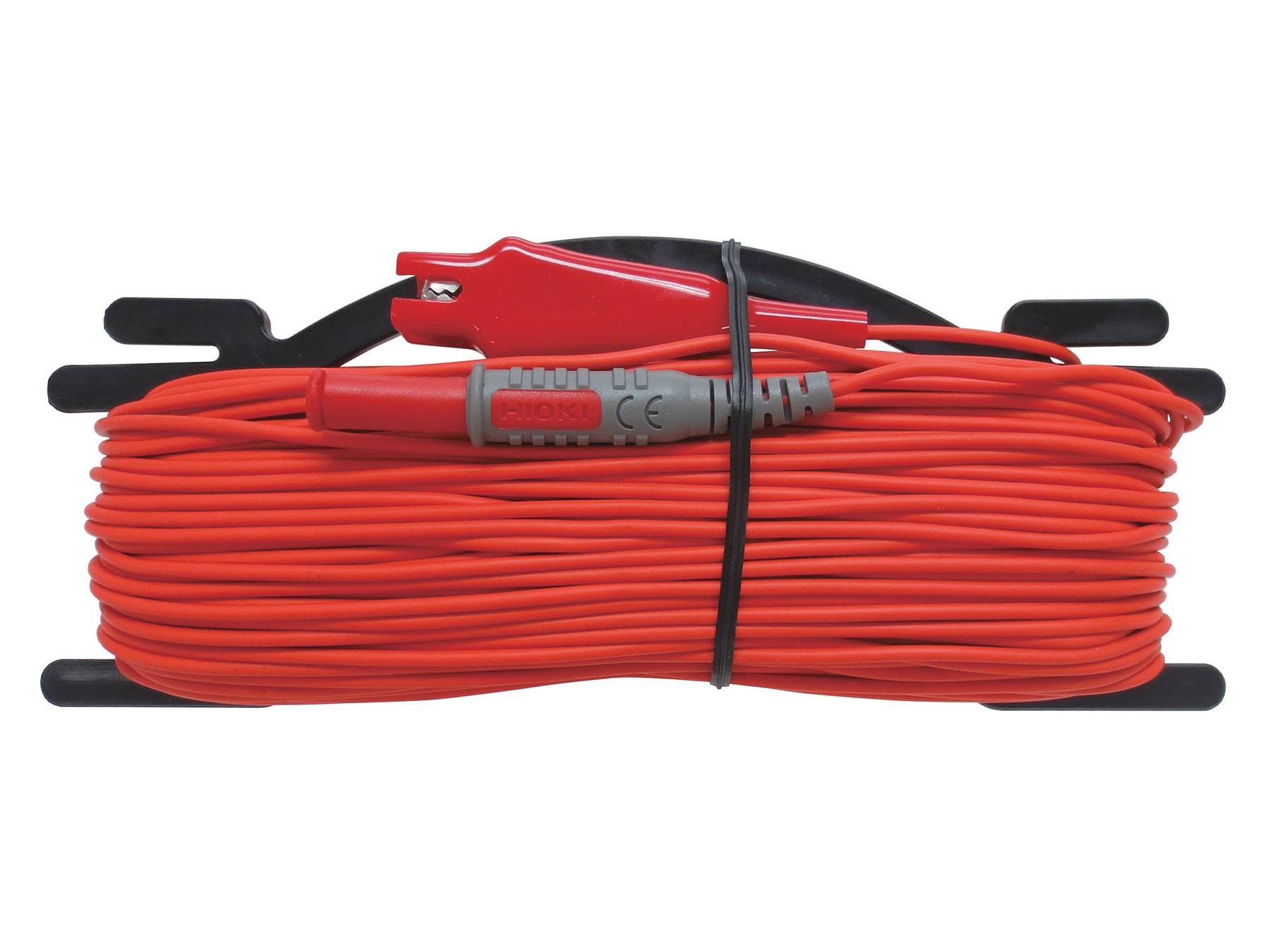 L9843-52 - Messleitung mit flachem Wickelbrett, rot, 50 m-0