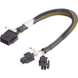 Image of Akasa Strom Verlängerungskabel [1x PCIe-Stecker 8pol. - 2x PCIe-Stecker 4pol.] 30.00 cm Gelb, Schwarz