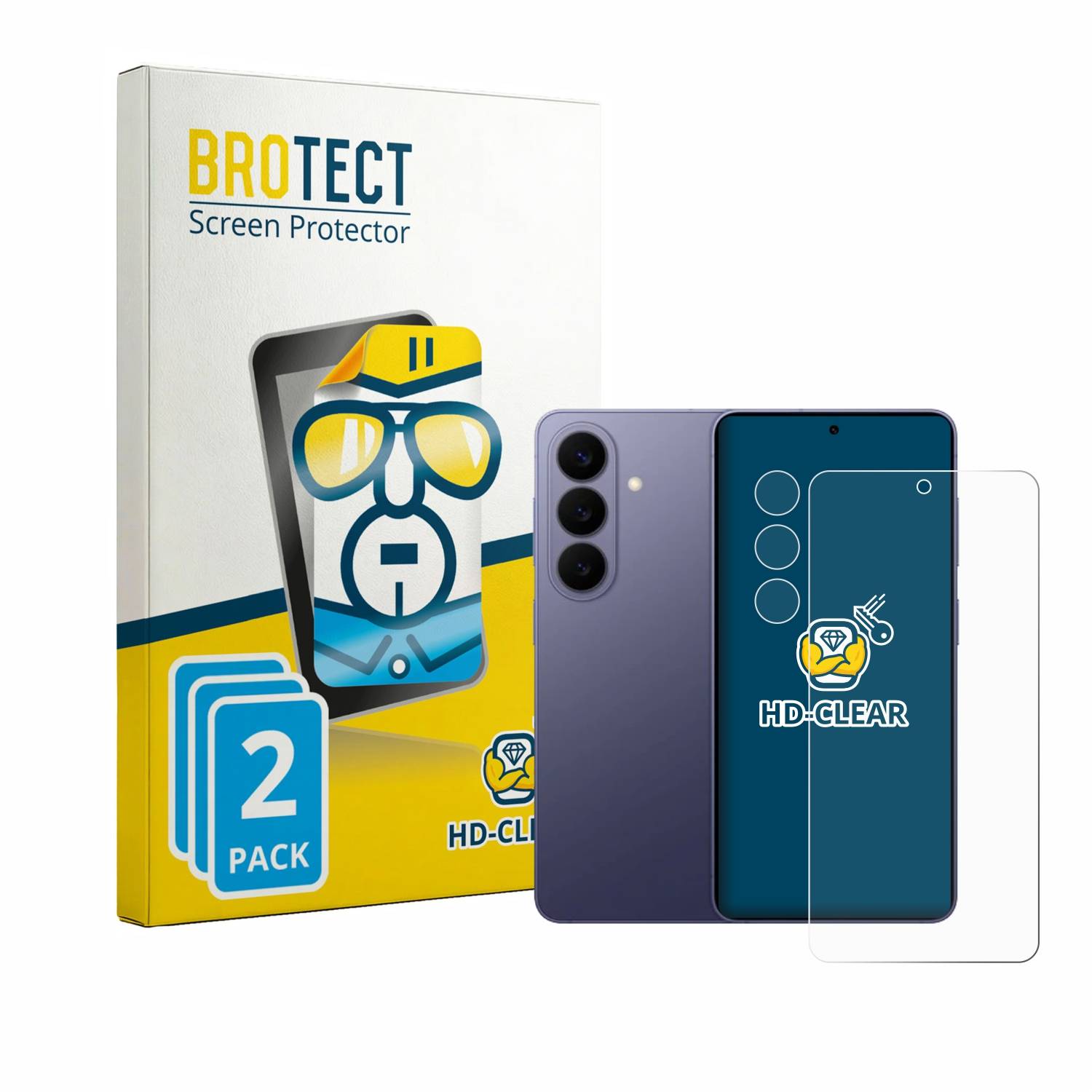 2x BROTECT Schutzfolie für Samsung Galaxy S26 (Display+Kamera) Folie Klar Transparent-4