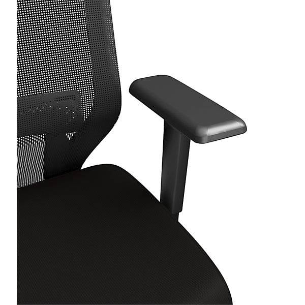 Bürostuhl Grevia mit Netzrückenlehne schwarz mit Kopfstütze. TAKKT Industrial & Packaging GmbH 86673049-1