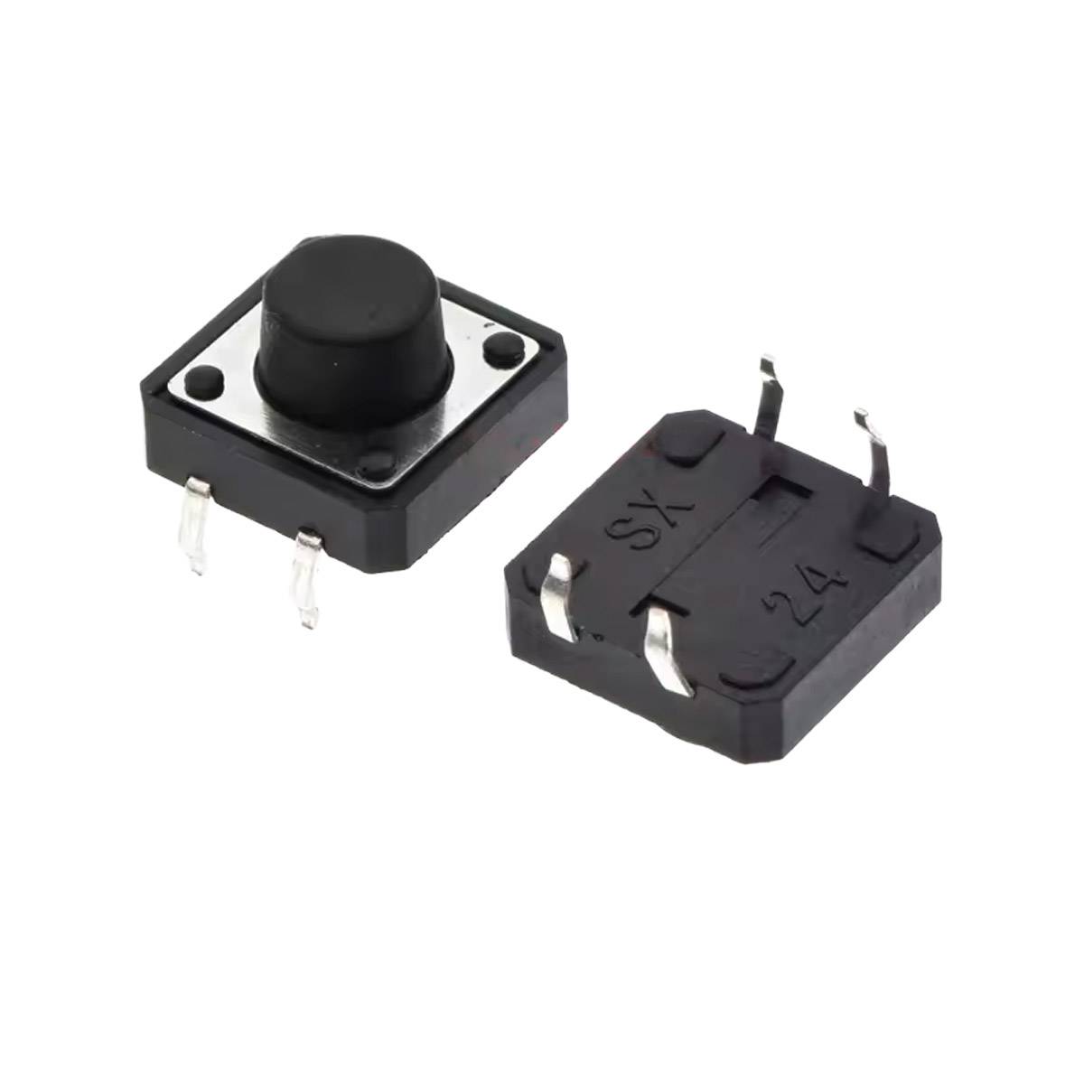 10x Taster 12×12×7mm THT – Microtaster Druckknopf für Prototyping und DIY-Elektronik-1