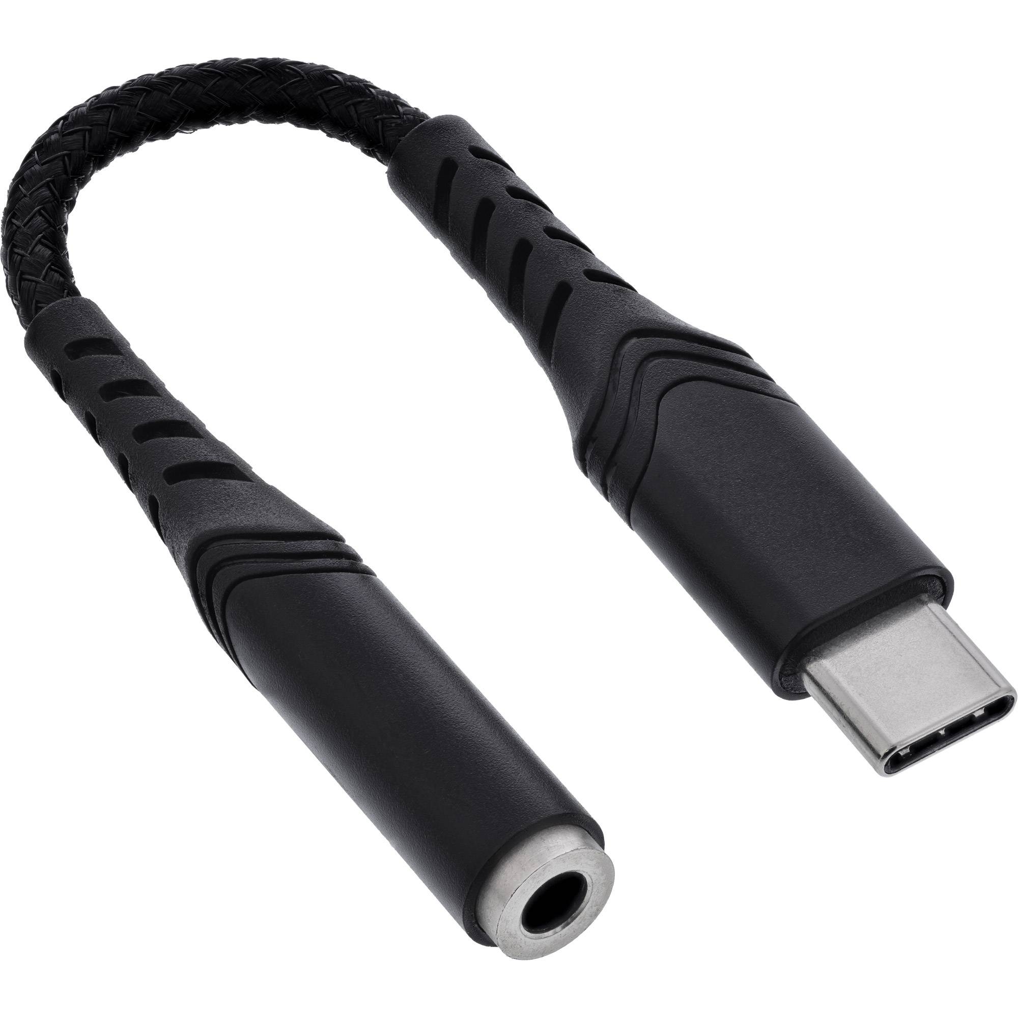 InLine® USB-C Audio Adapter auf 3,5mm Klinke, DAC, 15 cm / Konverter-0