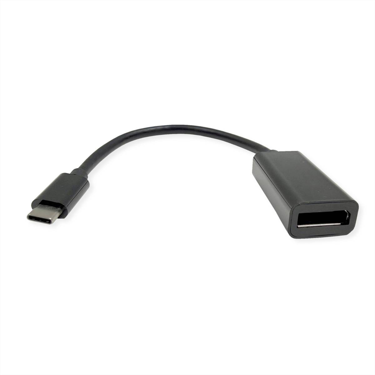 ROLINE Display Adapter USB Typ C - DP, ST/BU, 8K60-0