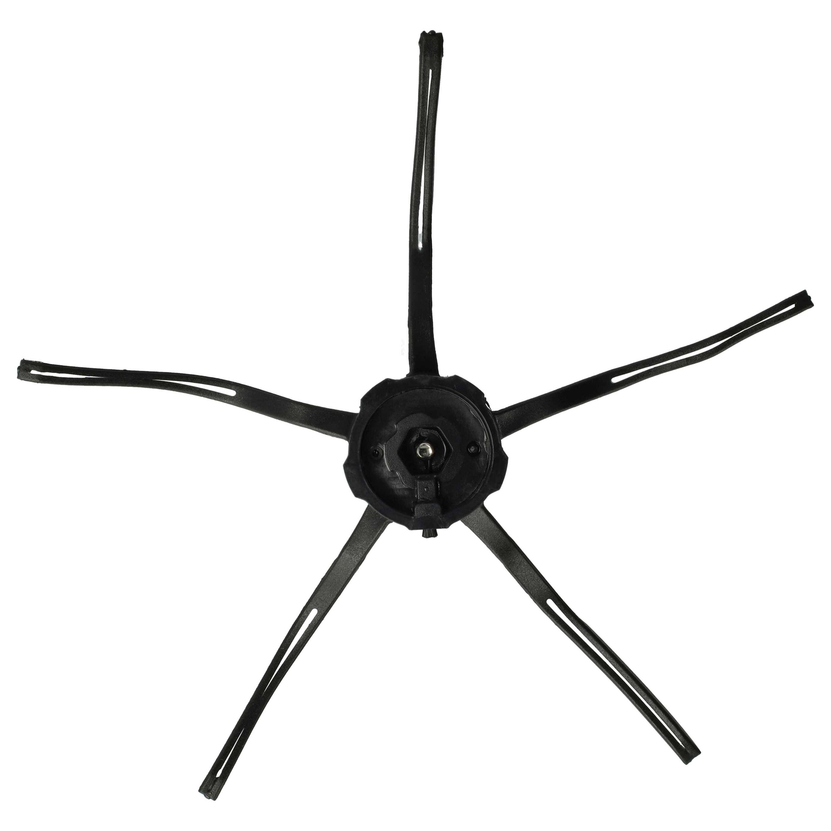 vhbw 2x Seitenbürste kompatibel mit Roborock Q7+ Saugroboter | Reinigungsbürsten Set, schwarz-1