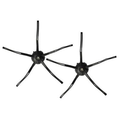 vhbw 2x Seitenbürste kompatibel mit Roborock S55 Saugroboter | Reinigungsbürsten Set, schwarz-0