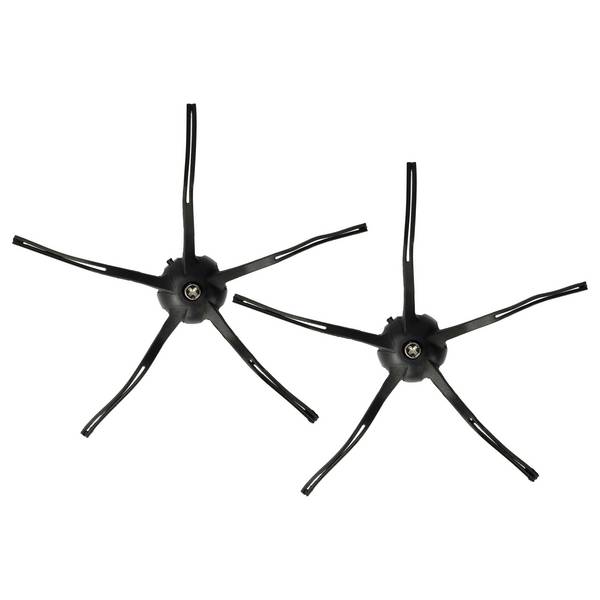 vhbw 2x Seitenbürste kompatibel mit Roborock Q7+ Saugroboter | Reinigungsbürsten Set, schwarz