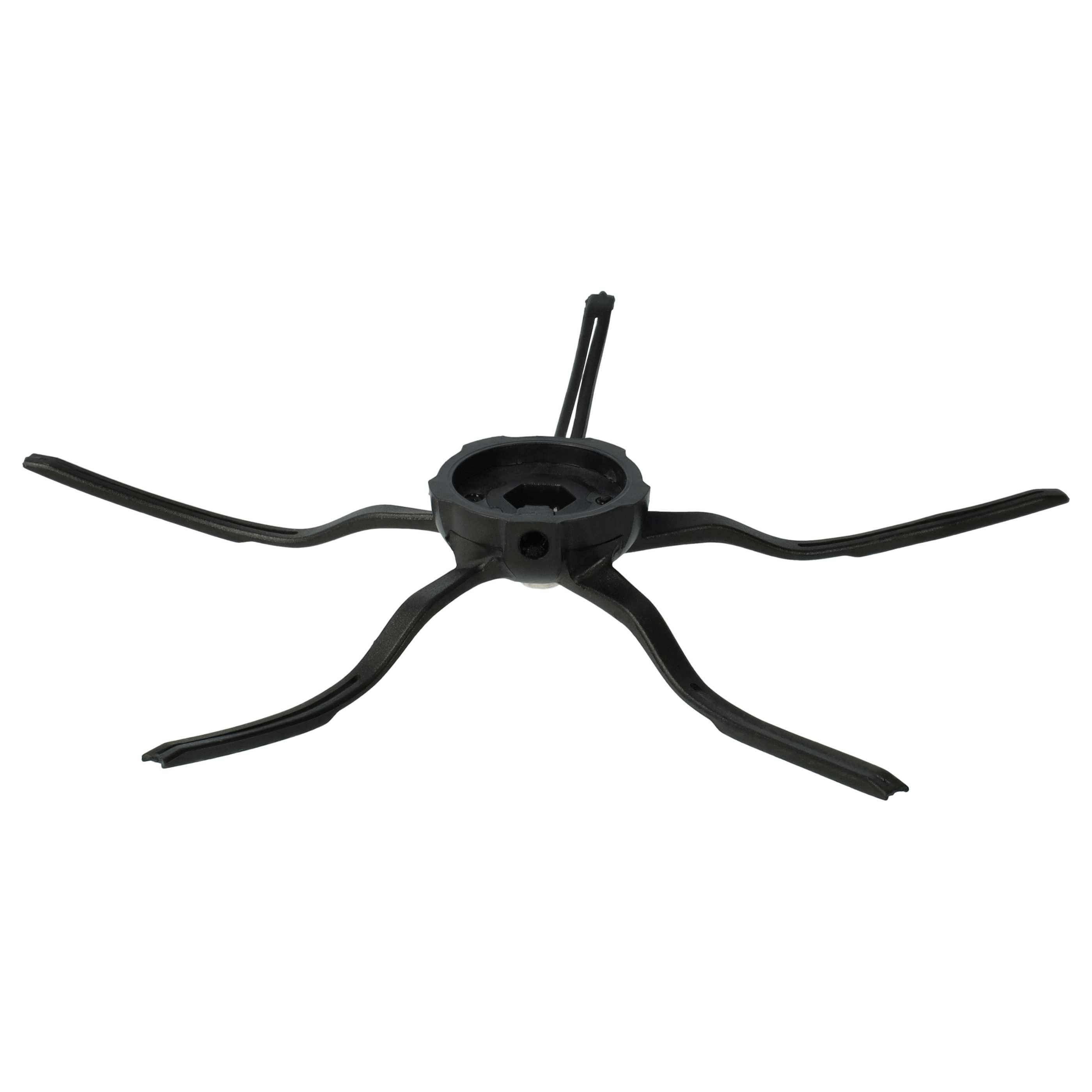vhbw 2x Seitenbürste kompatibel mit Roborock Q7+ Saugroboter | Reinigungsbürsten Set, schwarz-2