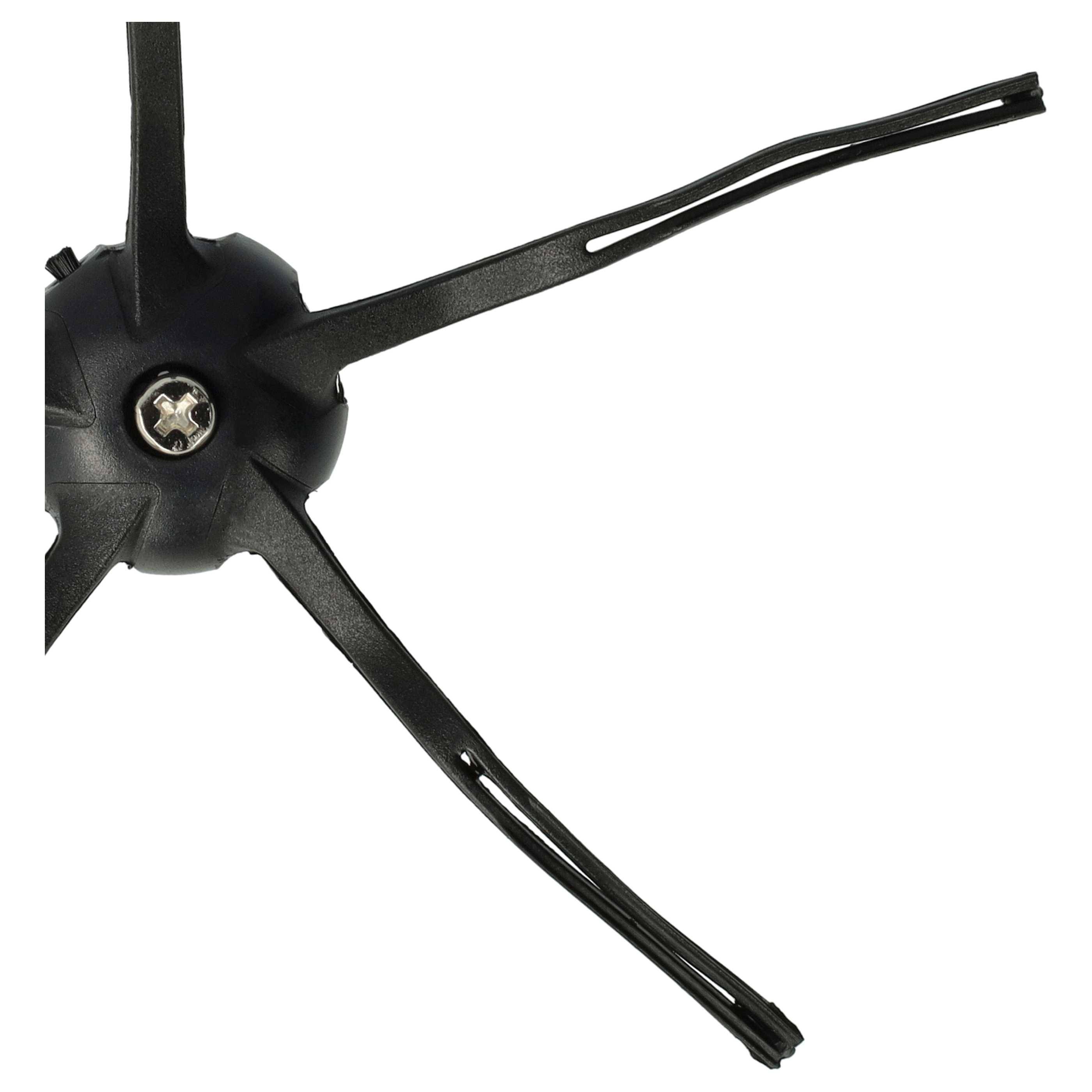 vhbw 2x Seitenbürste kompatibel mit Roborock Q7+ Saugroboter | Reinigungsbürsten Set, schwarz-3