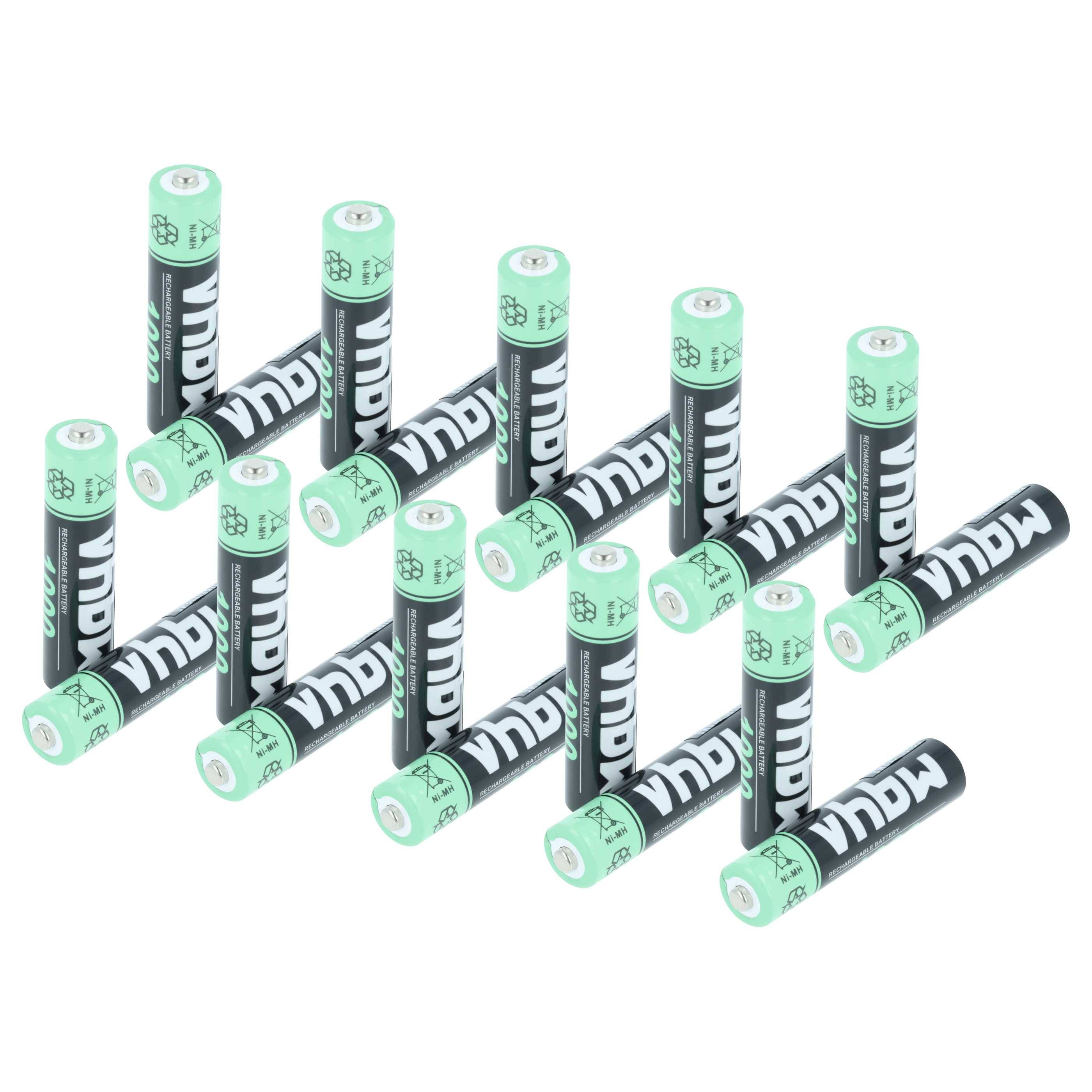 vhbw Akkus AAA 20 Stück kompatibel mit Siemens Gigaset S850A Go, S850, S79H, S820H | Akkuzellen, 1000 mAh, 1,2 V, NiMH-0